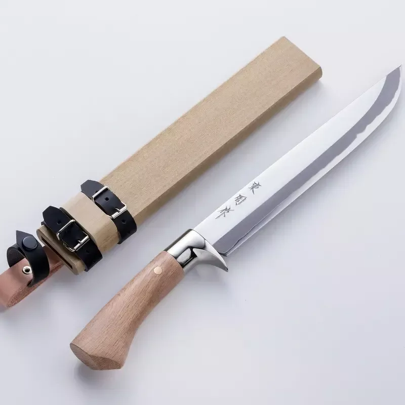 ”AZUMASYUSAKU ” Polished Japanese Hunting Knife Aogami Steel no.2, 240mm~300mm Long length Outdoor knife