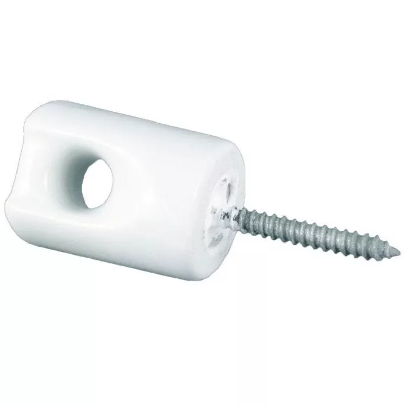 Zareba Ceramic Lag Screw Insulator, Small